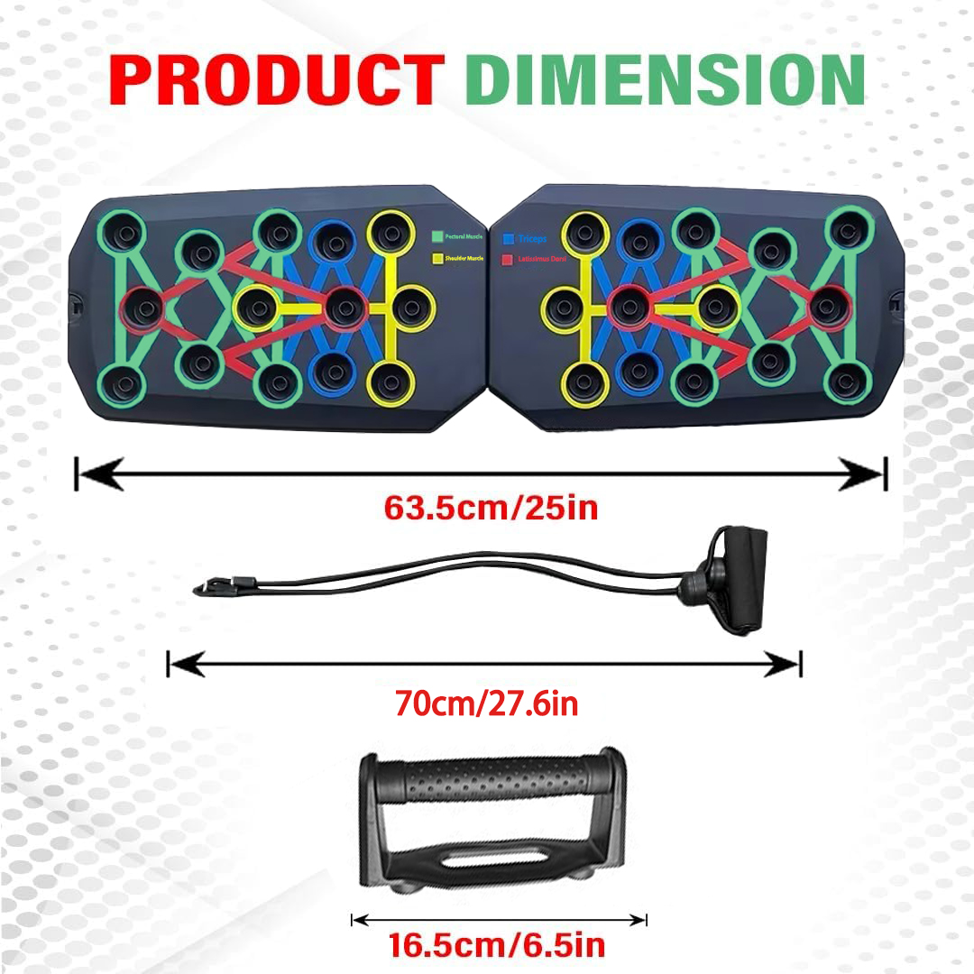 Bunte, zusammenklappbare Push- – Push Up Board Bewertung und Preis